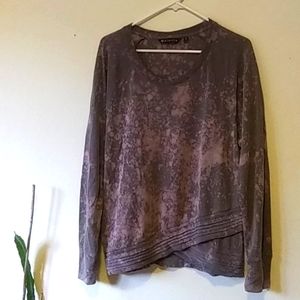 Athleta Acid-Washed PurpleLavender Yoga Sweatshirt